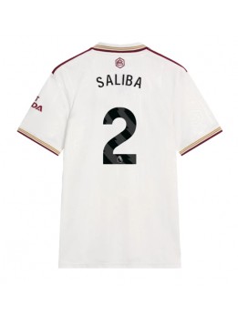 Muži Futbalové oblečenie Arsenal William Saliba #2 2025-26 Krátky Rukáv - Tretina